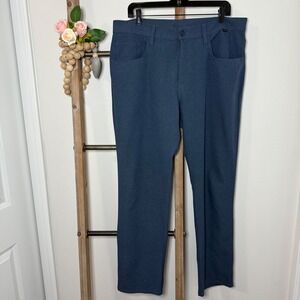 Travis Mathew Mens Blue Golf Dress Pants Size 35